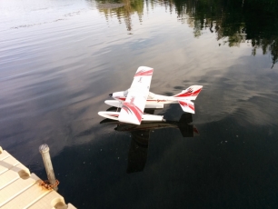Some E-flite Apprentice float flying.
