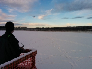 Phil pilots his AeroPlus Edge early winter 2014.