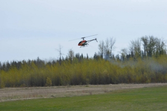 Chris getting in some heli time