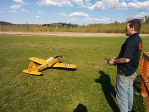 Chris's maiden of his RCAF de Havilland Chipmunk