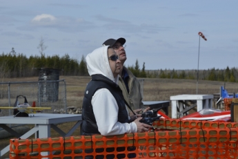 Darcy taking the Sport Cub for a spin.