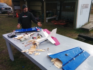 Chris's Funtana crash. Witnesses of this crash still cringe when they hear an ASP91FS accelerating.