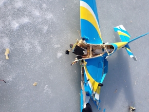 Our neighbour Paul had a switch fail which caused this horrific crash on Stuart Lake.